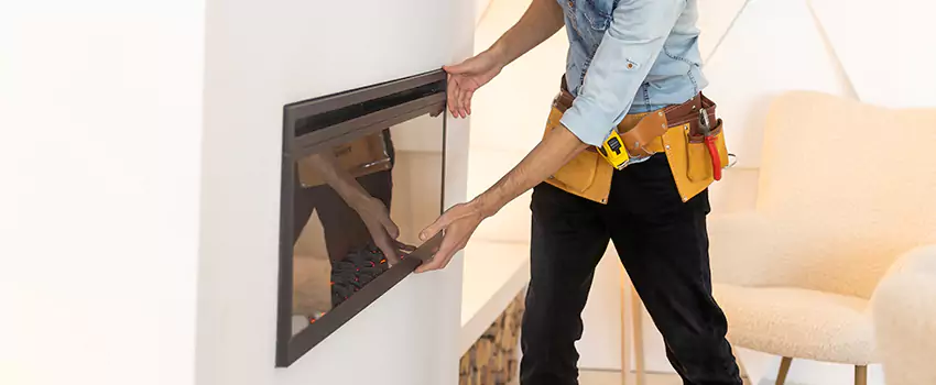 Metal Fireplace Installation in Plainview, New York