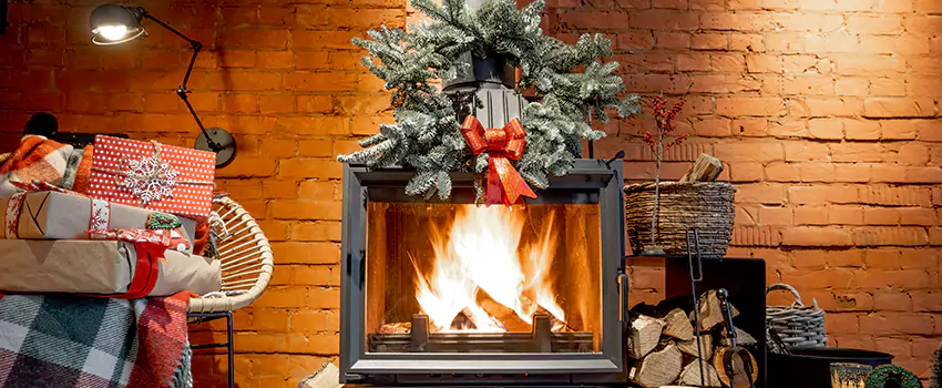 Travis Industries Linear Gas Fireplace Installation in Plainview, New York