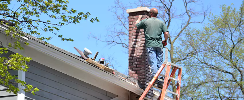 Vinyl and PVC Chimney Flashing Installation in Plainview, NY
