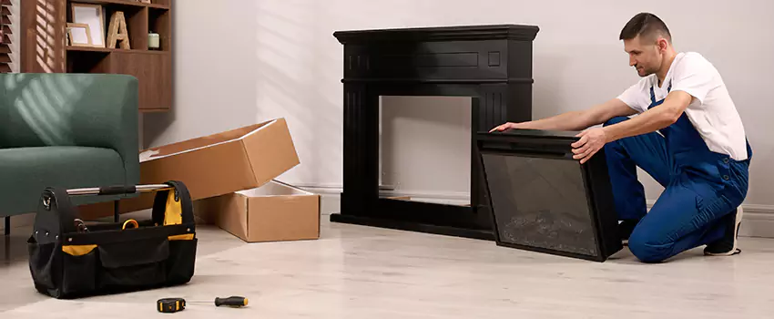 Old Rusted Metal Fireplace Repair And Replacement in Plainview, NY