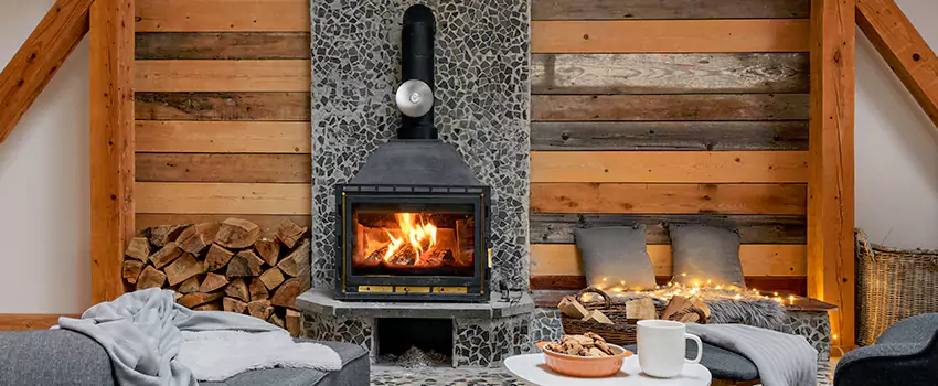 Thelin Hearth Products Direct Vent Gas Stove Fireplace Inspection in Plainview, New York